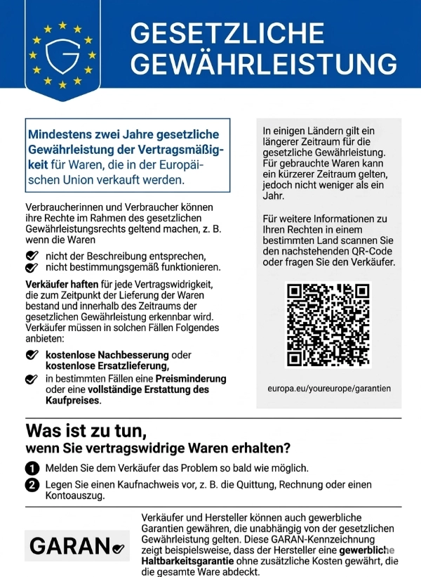 Gesetzliche Gewährleistung